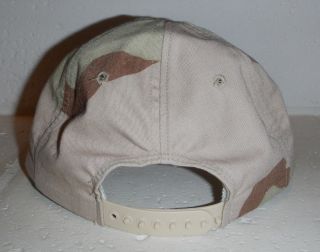 Vintage Gulf War Desert Shield Storm Saudi Arabi Kuwait Camo Baseball Hat Cap 3