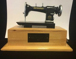 Wooden Bernina 75th Anniversary Mini Sewing Machine Music Box " Edelweiss "