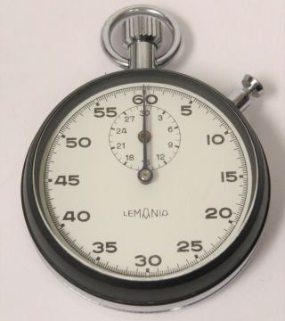 Vintage Lemania Swiss Split Second Chronograph/stopwatch Fully Functional
