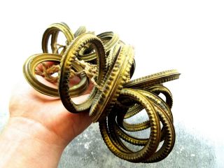 21 X Antique French Brass Curtain Rings