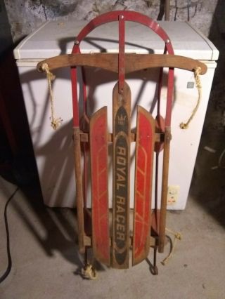 Vintage Royal Racer Sled 39 Inches Long