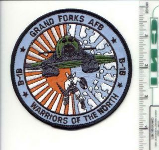 Grand Forks Afb B1b B - 1b Warriors Of The North Patch Usaf