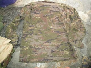 UNKNOWN? MILITARIA ARMY RIP - STOP CAMO SHIRT 6,  Very Good 5