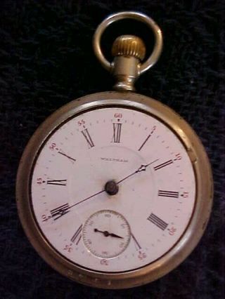 Antique Pocket Watch Ps Bartlett Waltham Adjusted 17 Jewels Collectible