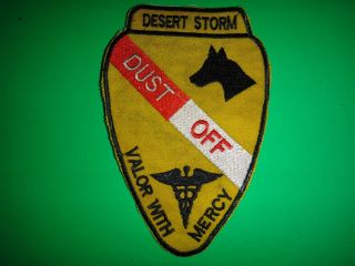 Desert Storm Patch Us 1st Cavalry Division Dustoff Valor With Mercy