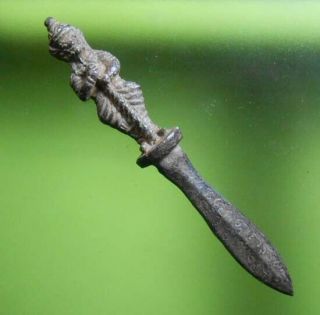 Hot Knife Khmer Talisman Antique Protect Evil Rare