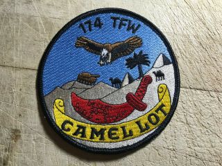 1990s/desert Shield/storm? Us Air Force Patch - 174th Tfw Camelot Usaf