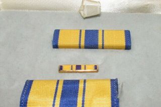 Vintage US AIR FORCE COMMENDATION for MILITARY MERIT Medal Engraved Cased Named 5