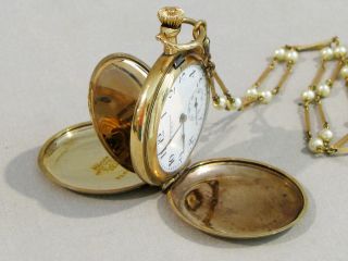 Antique Ladies Standard Watch Co.  Illinois Hunting Case Pockeet Watch