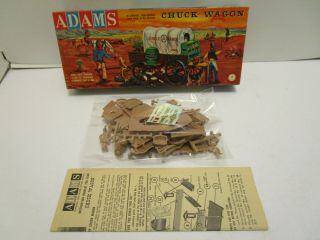 1958 Adams Action Models Chuck Wagon Model Kit Complete