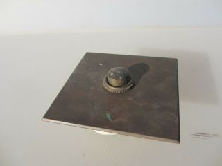 Vintage Brass Door Bell Doorbell Architectural Antique Old Push Button Art Deco