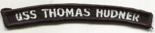 Uss Thomas Hudner Ddg 116 Guided Missile Destroyer Patch Tab