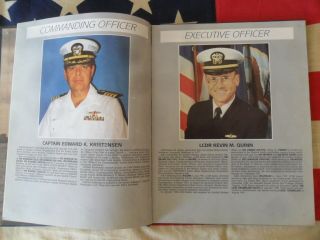 Missile cruiser USS Lake Champlain CG - 57 1991 cruise book / yearbook / log 6
