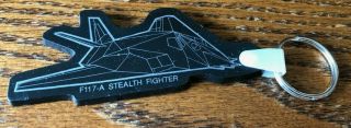 Lockheed Martin Top Secret Skunk - F - 117a Stealth Fighter Rubber Key Chain