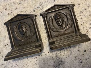 Bookends James Whitcomb Riley The Hoosier Poet Bradley And Hubbard ? 6 Lbs