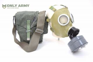 P78 Polish Army Gas Mask Set Military Issue With Bag,  Filter Nbc Rubber Mask