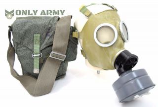P78 Polish Army Gas Mask Set Military Issue With Bag,  Filter NBC Rubber Mask 5