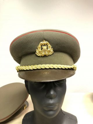 Unknown Country Military Or Police Hat Cap Old Cocarde Old Vintage And Rare