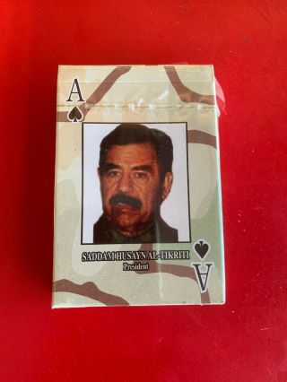 Saddam Hussein Al - Tikriti Iraq War Playing Cards