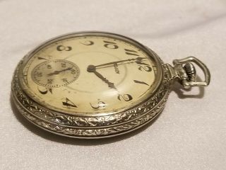 Vintage Elgin 15 - jewel 10k Gold Filled pocket watch Runs Keeps Time 3
