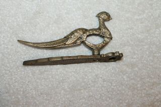 Vintage/antique Copper/brass Nutcracker W/ Bird Shape Marked Portugal:6 - 1/2 " L