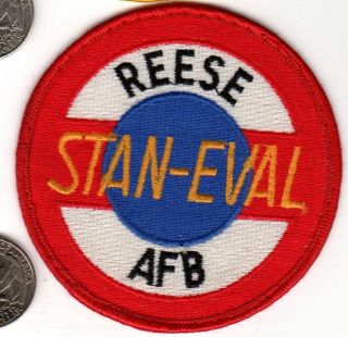 Us Air Force Desert Storm Era Squadron Patch Reese Afb Texas Pilot Stan - Eval