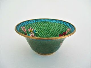 Old Chinese Plique De Jour Bowl