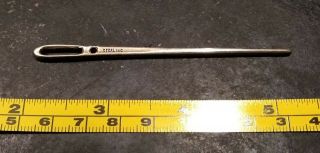 Antique Sterling Silver Sewing Needle - Large