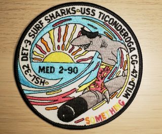 Hsl - 32 Det - 3 Surf Sharks Uss Ticonderoga Cg - 47 Something Wild Med2 - 90 Patch