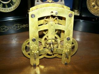Antique Seth Thomas Clock Movement And Mounting Bracket Complete