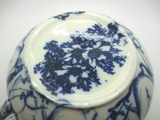 ANTIQUE FLOW BLUE CHAMBER POT W/NUDE NAKED GIRLS DECORATION ESTATE BUY NO RES 7