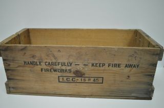 Vintage Railway Explosives Fusee Corp,  Boonton,  N.  J.  Wooden Box 6