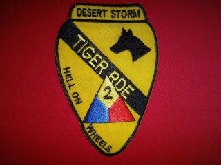 Desert Storm Patch Us 1st Cavalry Div.  2nd Armored Division 1st Tiger Brigade