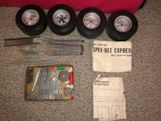 Vintage 60s/70s Marx Spee - Dee Express Stake Wagon Kit,  Big Wheel,  Pattern,  Hardware