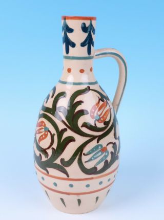 Antique Large Wardle English Pottery Ewer Vase Persian Art Staffordshire England