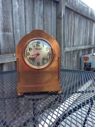 Antique Bronze Good Quality Chelsea Ships Bell Clock.  Project