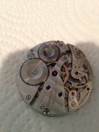 Vintage Waltham Vanguard 23 Jewel Movement With Dial And Hands Parts