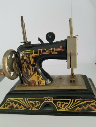 Vintage Toy Sewing Machine Metal.  By Casige Co.  Model 1015.  Germany.