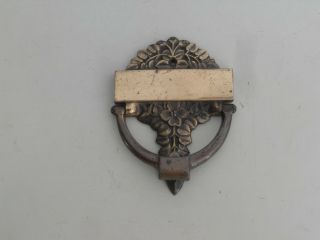 Vintage Brass Door Knocker Made In Denmark