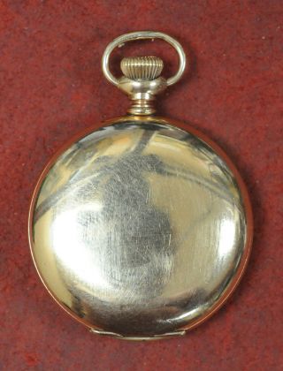 Vintage 1898 Waltham Pocket Watch Gold Plated,  0 Size,  15 Jewel,  not running 5