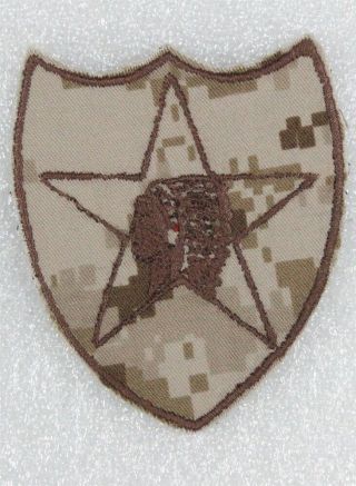 Army Patch: 2nd Infantry Division - Theater Made On Tan Digital Camo