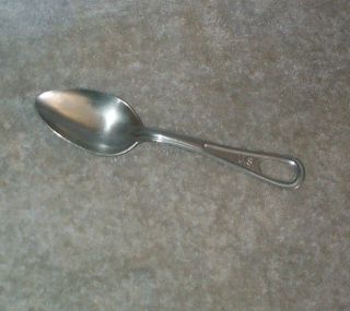 Us Military Army Navy Marines Mess Kit Large Spoon Silco Stainless 7 1/2 " Vintage
