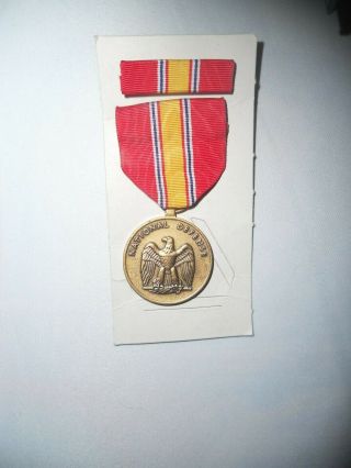 National Defense Service Medal And Ribbon Gulf War Era 1990 - 1991 Never Worn