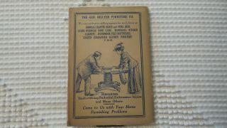 1912 Advertising Needle Book Geo.  Hillyer Furniture Co,  Winona,  Minnesota
