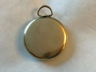 Vintage Bulova Open Face Pocket Watch 17 Jewels 10k Gold Filled 6