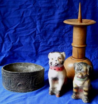 Flawless 19th century French treen pricket candlestick circa 1860 2