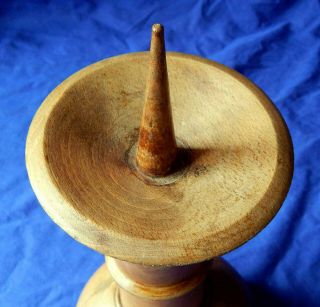 Flawless 19th century French treen pricket candlestick circa 1860 3