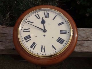 Antique Railway/school Clock Large Size 12 Inch Face Lettered M ? C.