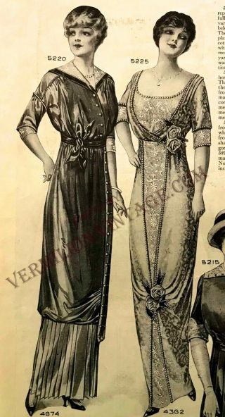1913 Pictorial Review Fashion & Pattern Pages,  August