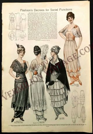 1914 Pictorial Review Fashion & Pattern Pages,  from FALL of 1914 2